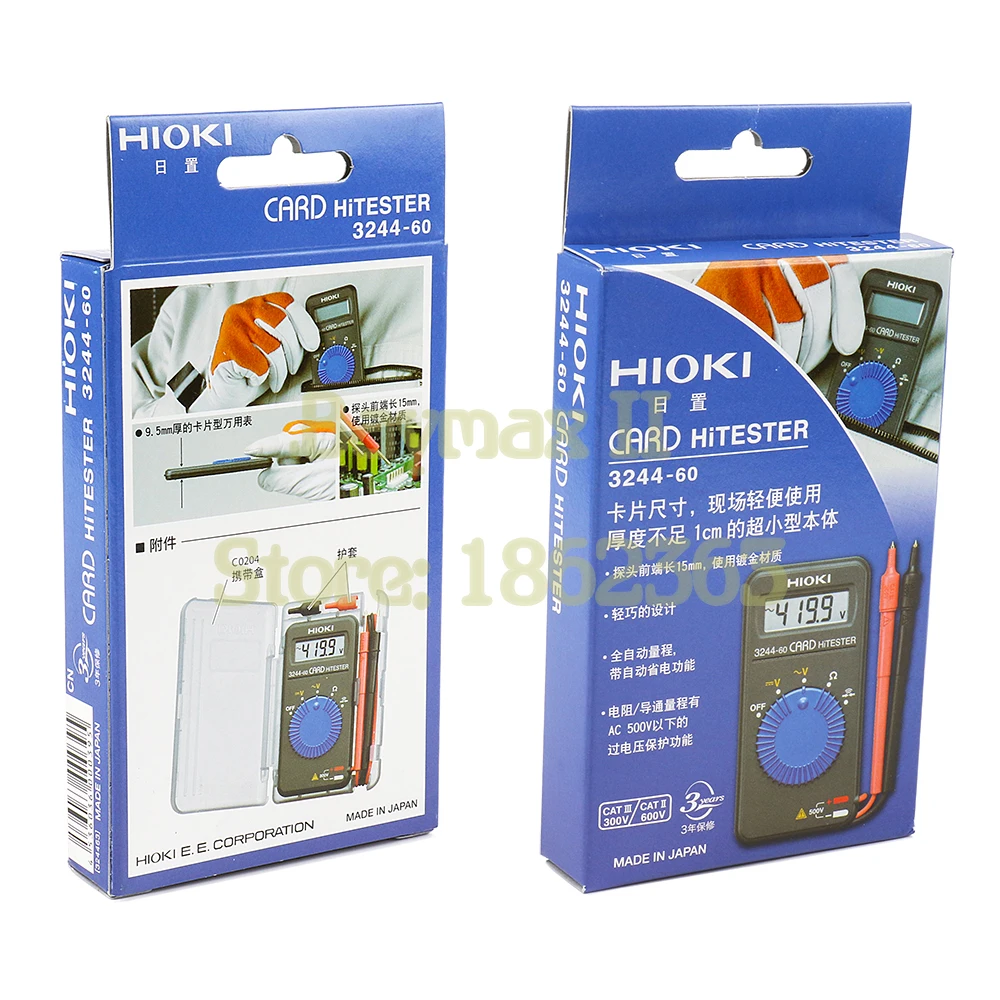 Imagem -06 - Hioki-cartão-estilo Pocket Multímetro Digital para Manutenção Elétrica Geral e Testes 324460