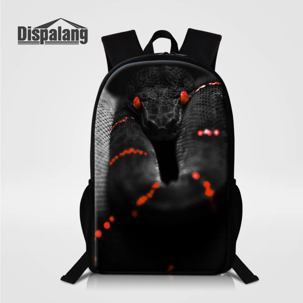 

Dispalang 16 Inch School Bag For Teenage Teen Cool Animal Snake Printing Backpack Children School Bagpack Mochilas Kids Book Bag