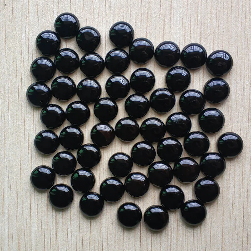 

12mm fashion high quality natural black onyx round CABOCHON beads for jewelry Accessories making wholesale 50pcs/lot free