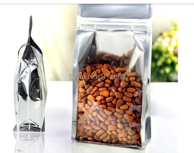 

20cmx30cm*0.20mm+5cm,50pcs. Reclosable Zipper accordion pocket, Silver Aluminium Foil Stand Up Ziplock Bag,Self-sealed bags