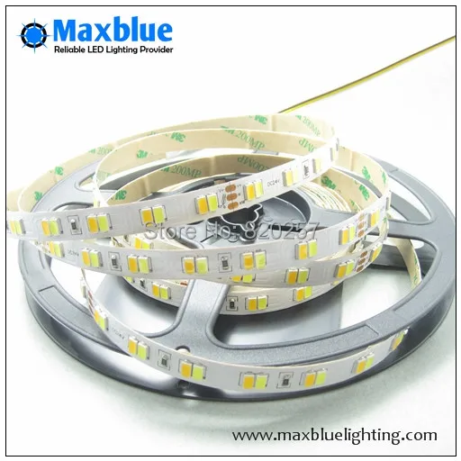 

DHL EMS Free Shipping 20m/lot 24V Samsung 5630 SMD LED CCT Color Temperature Adjustable and Dimmable Strip 112leds/m