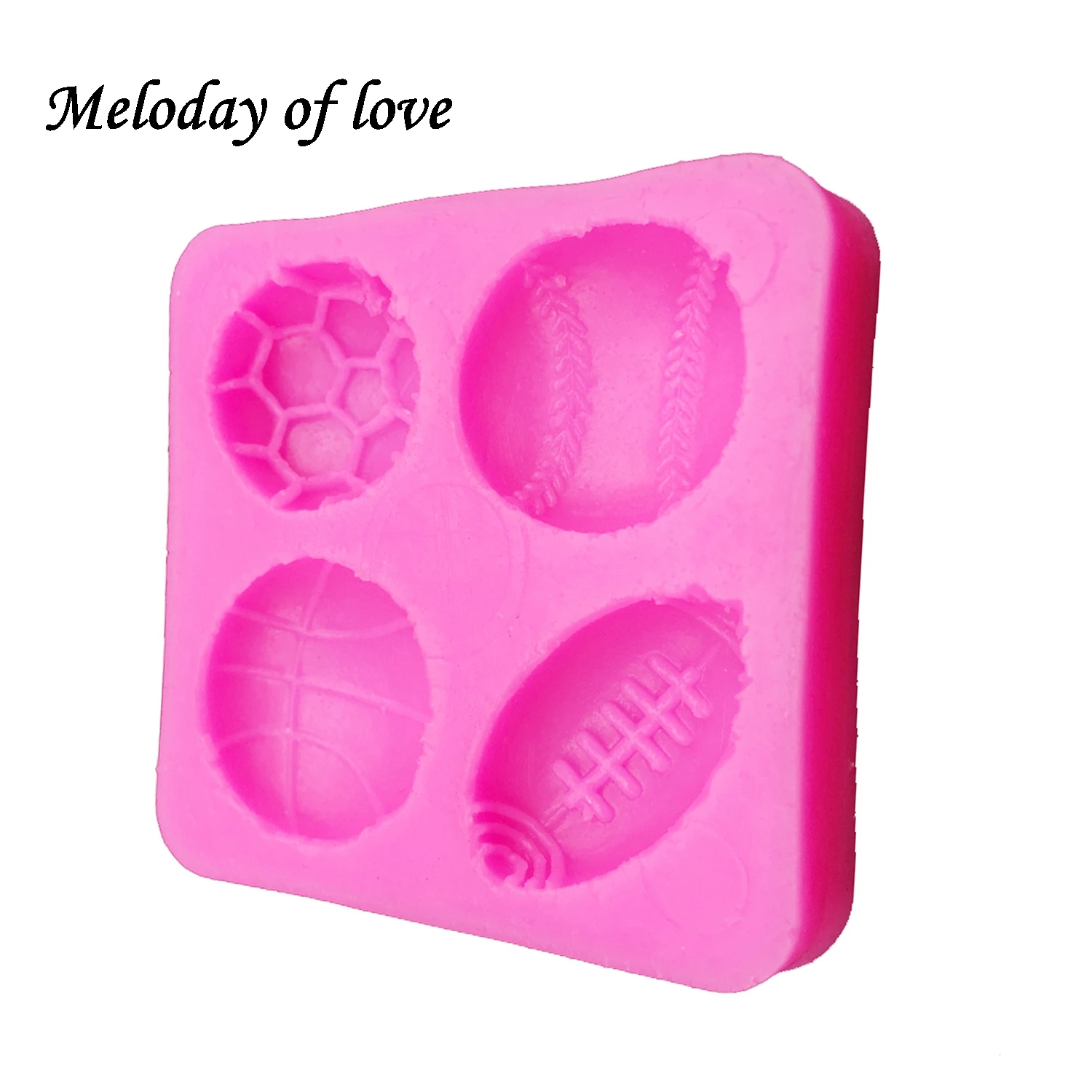 Ball football baseball soap mould cake decorating tools DIY baking fondant silicone mold Dessert Decorators T0149