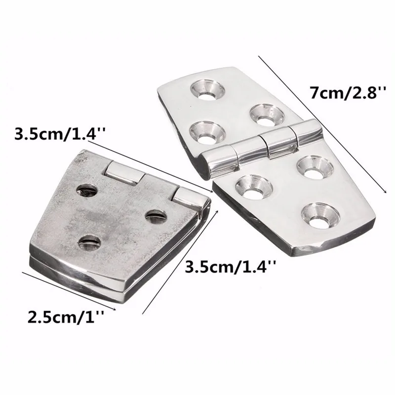 Boat Marine Flush Door Hinges  AISI 316 Stainless Steel hinges boat accessories marine