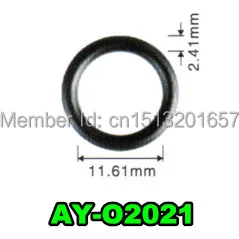 200pieces/set good quality auto parts fuel injector seal o rings for injector    (11.61*2.41mm. AY-O2021)