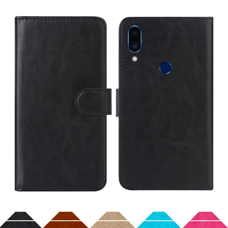 

Luxury Wallet Case For Meizu Note 9 PU Leather Retro Flip Cover Magnetic Fashion Cases Strap