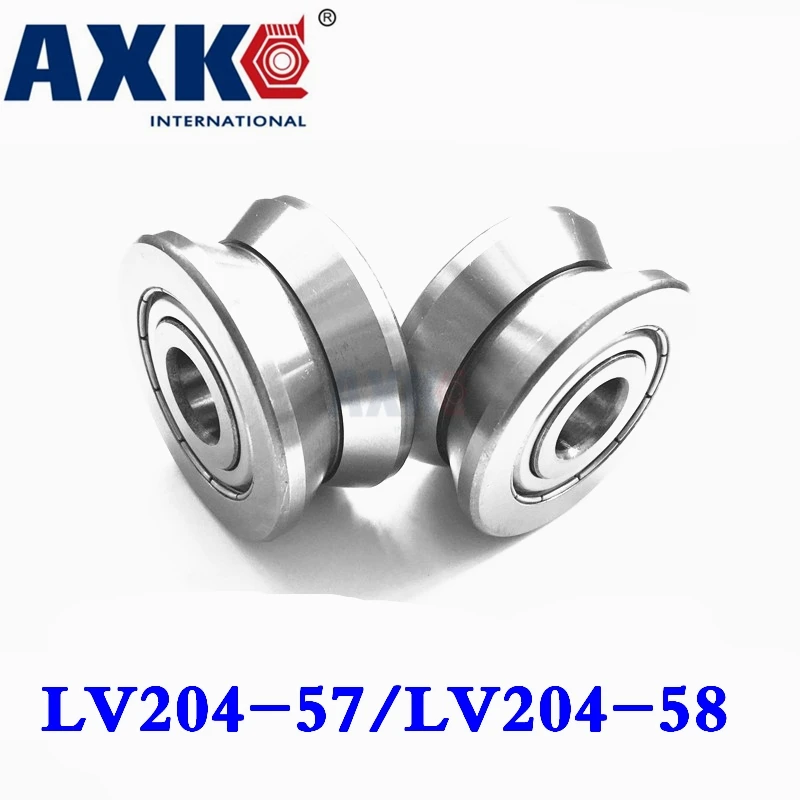 Ball Bearing Axk V Groove Guide Roller Bearings Lv204-58 Zz Lv-58 Lv204 Lv204-57zz Lv-57 Rv204/20.58-30 20*58*25mm 20*57*22mm