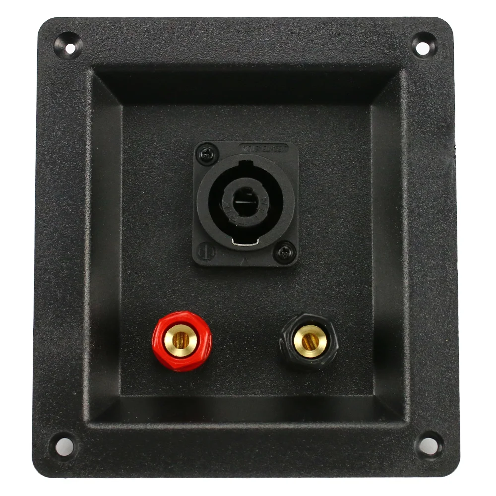 GHXAMP 2PCS Professional Stage Speaker Junction Box New ABS Plastic Wiring SPEAKON Connectors Copper terminal box accessories