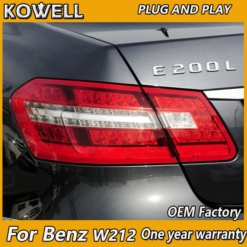 

KOWELL Car Styling for Benz W212 E180 E200 E260 E300 E320 E400 LED 2009-2012 Taillight Rear Lamp Parking Brake Turn Signal Light