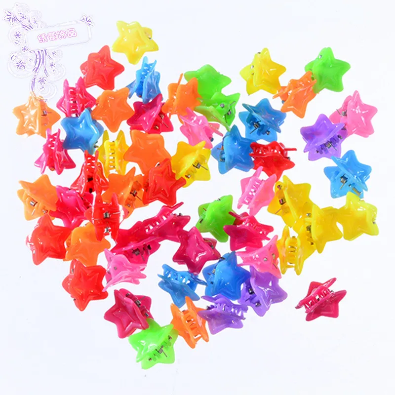 100PCS/Lot New Korean Fashion Girls Small Hair Claw Cute Candy Color Hair Clip Children Hairpin Hair Accessories Kids Present