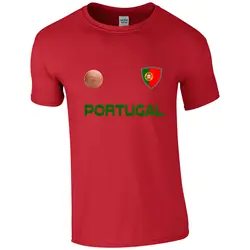 Simple Style Ronaldo 7 Portugal Footballer Retro Casual Men'S T-Shirt Tee Shirt