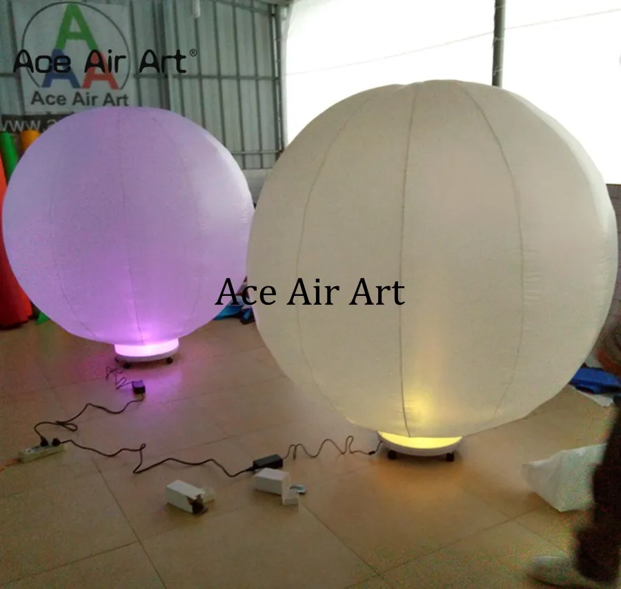 Customized Inflatable Round Ball Decoration Pellet Balloon with LED Lights Exhibition by Ace Air Art