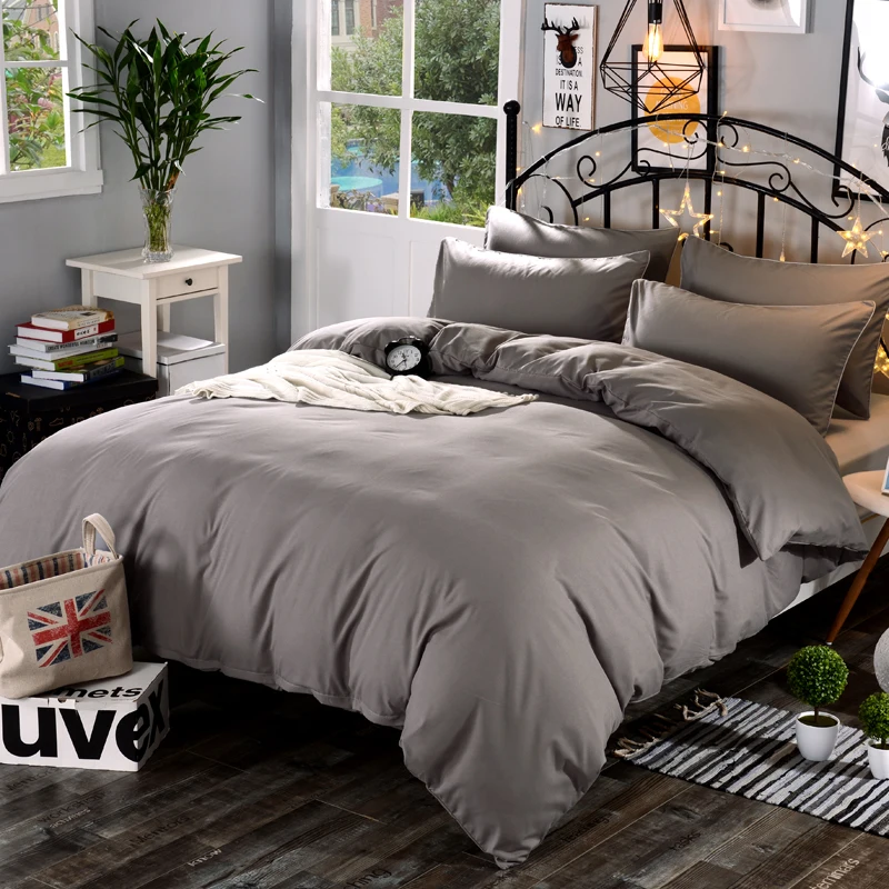 1 pcs high quality solid color super soft encryption fabric Duvet Cover a variety of specifications to open custom