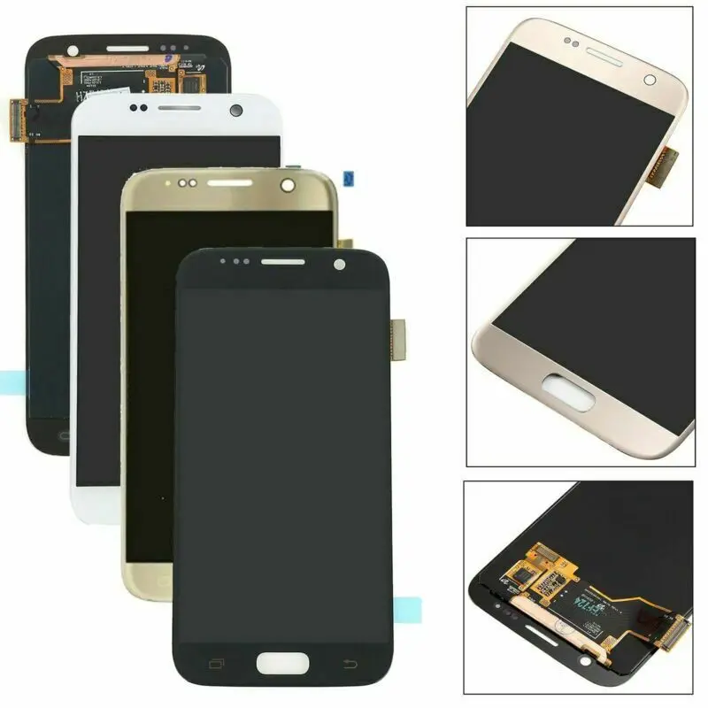 S7 Display LCD layar sentuh, suku cadang pengganti rakitan Digitizer untuk SAMSUNG GALAXY S7 G930F G930A