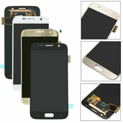 Tela sensível ao toque lcd para samsung galaxy s7 g930f g930a, montagem do digitalizador, peças de reposição