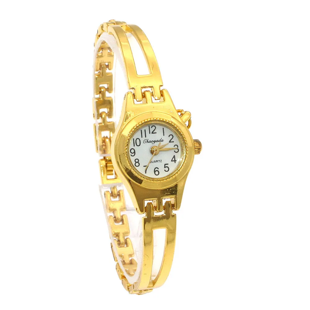 ساعات فاخرة من الكريستال الذهبي للنساء ، سوار ، كوارتز ، أحجار الراين ، أزياء نسائية ، دروبشيبينغ