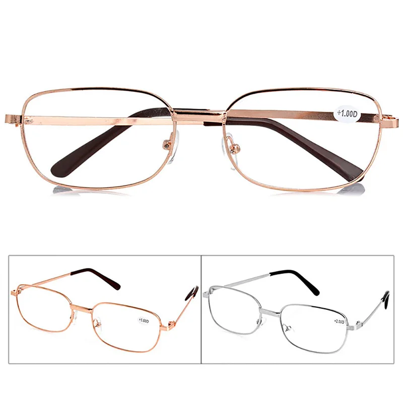 Metal Antifatigue Reading Glasses +1.00 1.50 2.00 2.50 3.00 3.50 4.00 Diopter Eyewear Women Men Eye for Protection Look