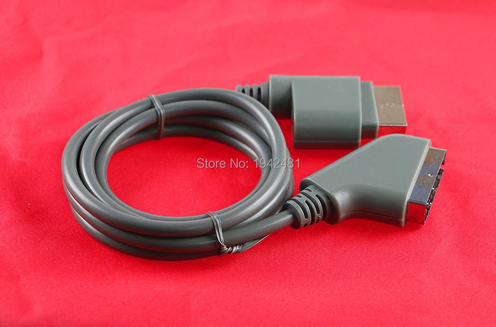 2PCS High Quality Hot 1.8m RGB Scart Video HD TV AV Cable For XBOX 360 Version Wholesales