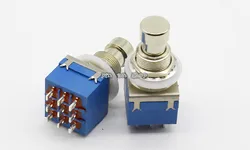 9-pin 3PDT Guitar Effects Pedal Box Stomp Foot Metal Switch True Bypass Hot Selling
