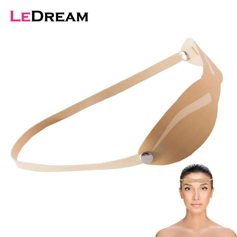 1PC 3D Rubber Fake False Eyebrow Straps Practice Skin With Latex Band Headbands For Permanent Makeup Learning Training Beginners