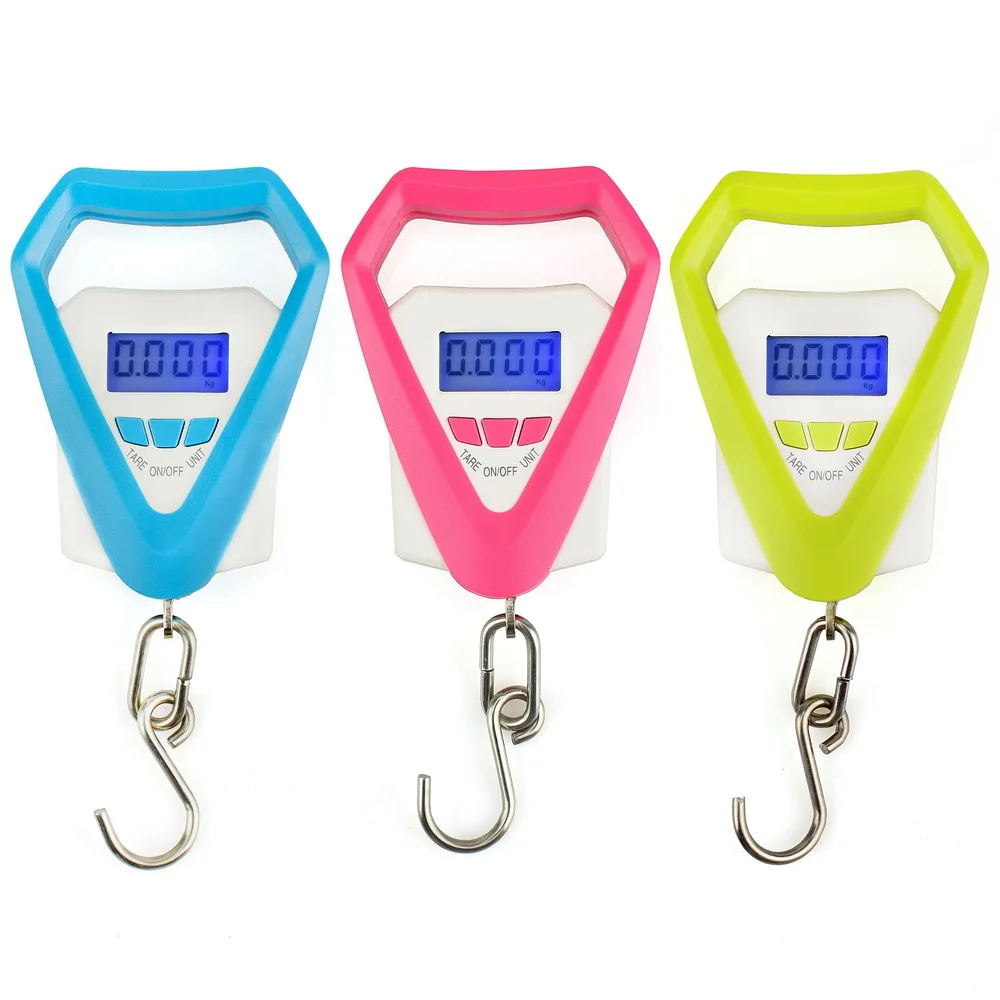 Chanseon 20kg x 10g Portable Electronic LCD Display Scale Luggage Scale Digital Travel Hanging Hook Scale OZ/LB Pocket Scales