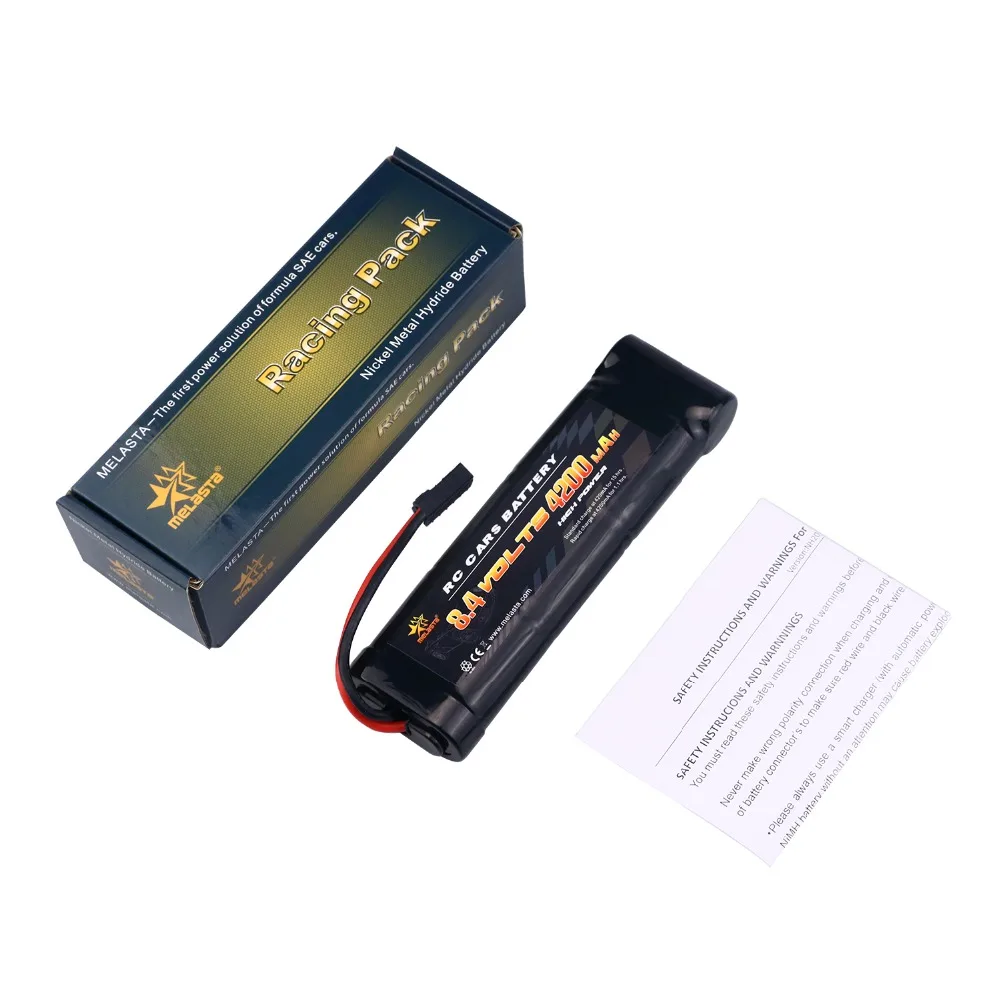 Melasta-batería NiMH de 8,4 V y 4200mAh, paquete plano de 7 celdas con enchufe de descarga Traxxas para coches de carreras RC, juguetes pasatiempos