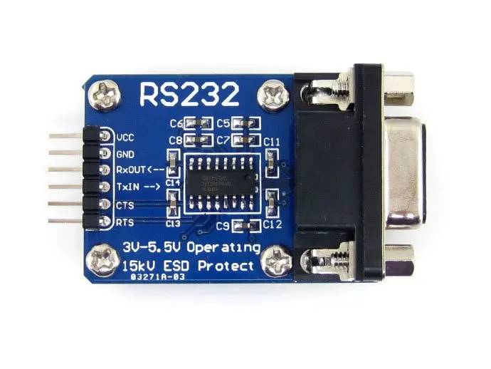 RS232 BOARD RS232 โมดูลการสื่อสาร SP3232 On Board,3 V-5.5 V,ESD ที่เพิ่มขึ้น, การควบคุมการไหลของฮาร์ดแวร์ที่สนับสนุน