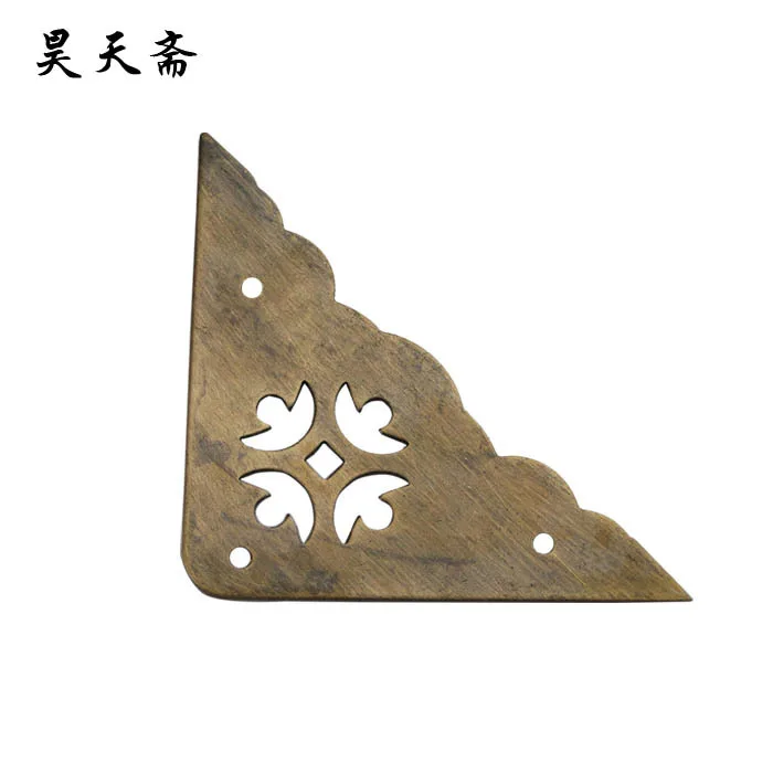 [Haotian vegetarian] antique Chinese doors Horn Zhangmu Xiang corners piece coffee table corner flower HTG-079 Desktop