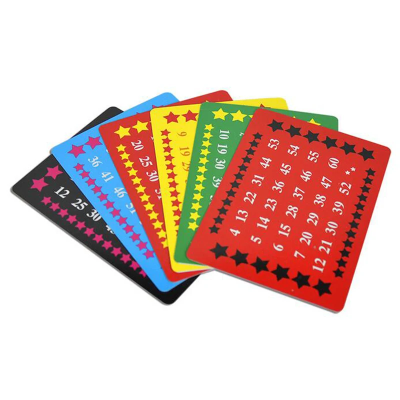 1 Set Perspective Cards  Calculation Telepathy Test Card Set Close Up Magic Tricks Props Magician Toys For Children Christmas