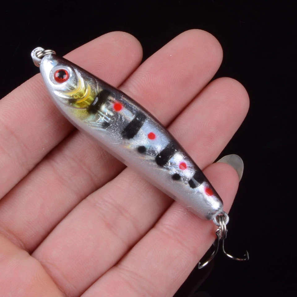 1pcs Fishing Lures VIB 6cm/14g Fishing Hard Bait Crankbaits Isca Artificiais Pesca Sea Wobbler Swimming Baits 3D Eyes