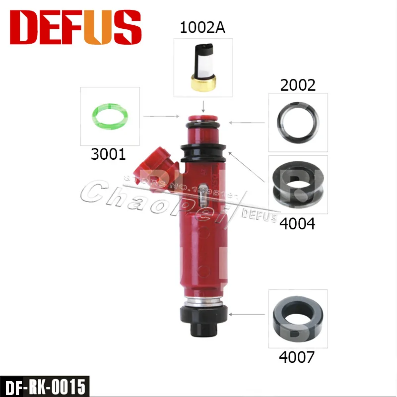 50 Pcs/bag 5 Bags Fuel Injector Filter O-ring Plastic Cap Auto 195500-4450 195500-3170 DF-RK-0015 Factory Best Sale