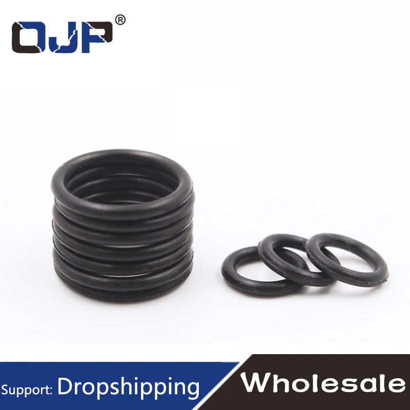 5PCS  Fluorine rubber Ring Black FKM O-ring Seal OD21/22/23/24/25/26/27/28/29/30*2mm O Ring Seal Oil Fuel Gasket Sealing Washer