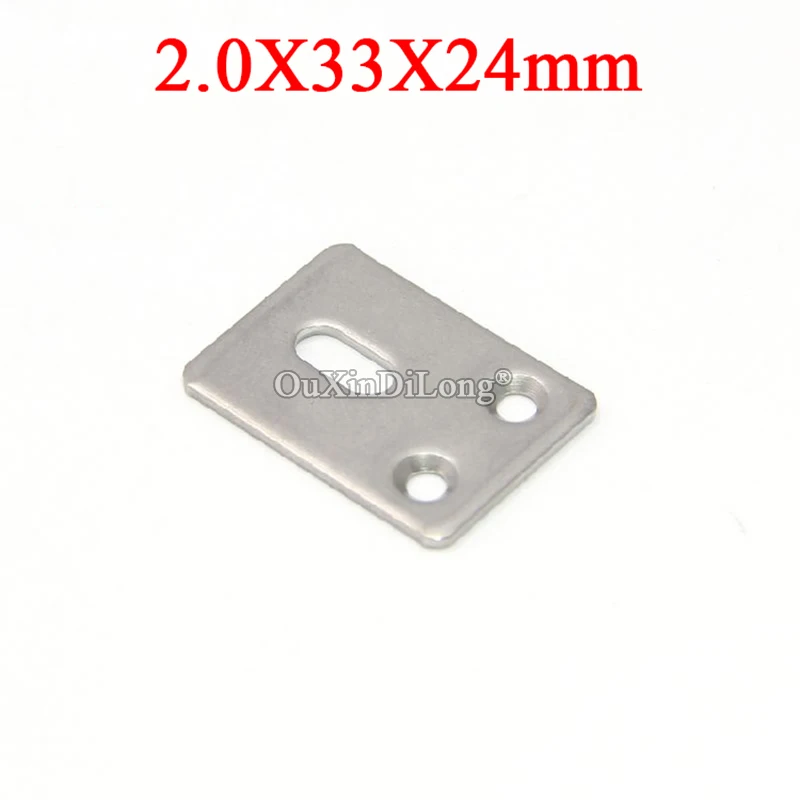 

100PCS Stainless Steel Thicken Flat Corner Braces 2.0x33x24 Furniture Support Brackets Board Frame Shelf Reinforced Connectors