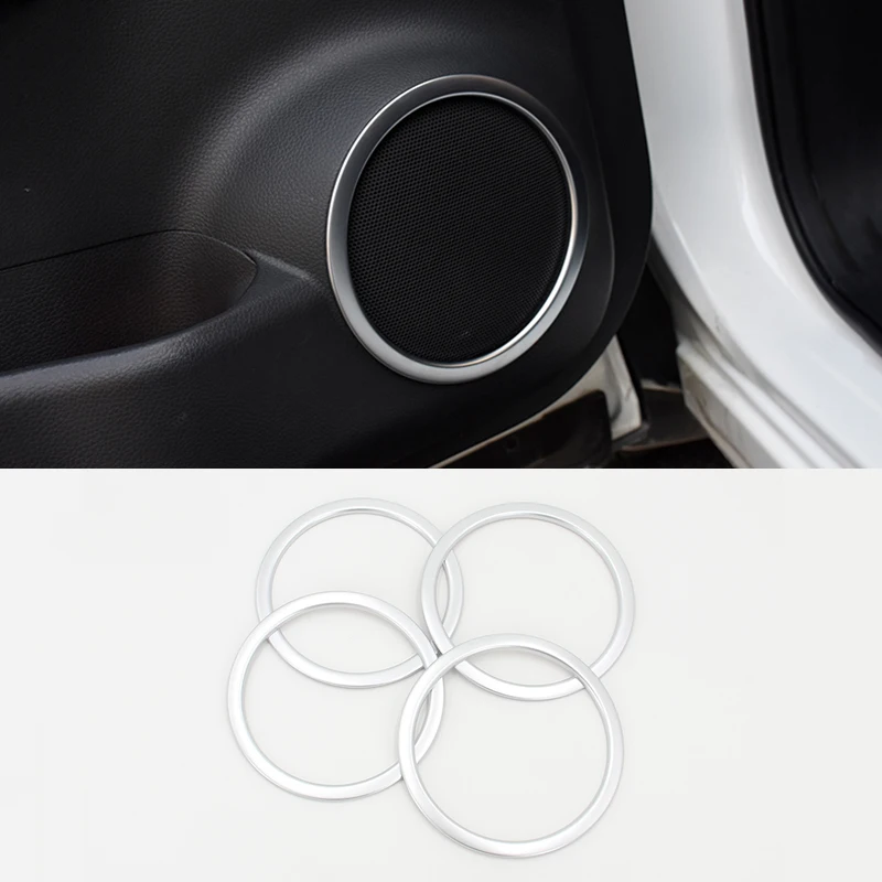 

ABS Plastic Chrome For Nissan X-Trail Xtrail X Trail Rogue T32 2013-2015 Door Speaker Ring Cover Decoration Trim Accessories