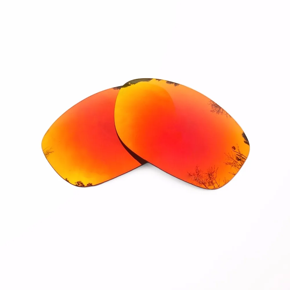 Orange Red Mirrored & Green Mirrored Polarized Replacement Lenses for Pit Bull Frame 100% UVA & UVB