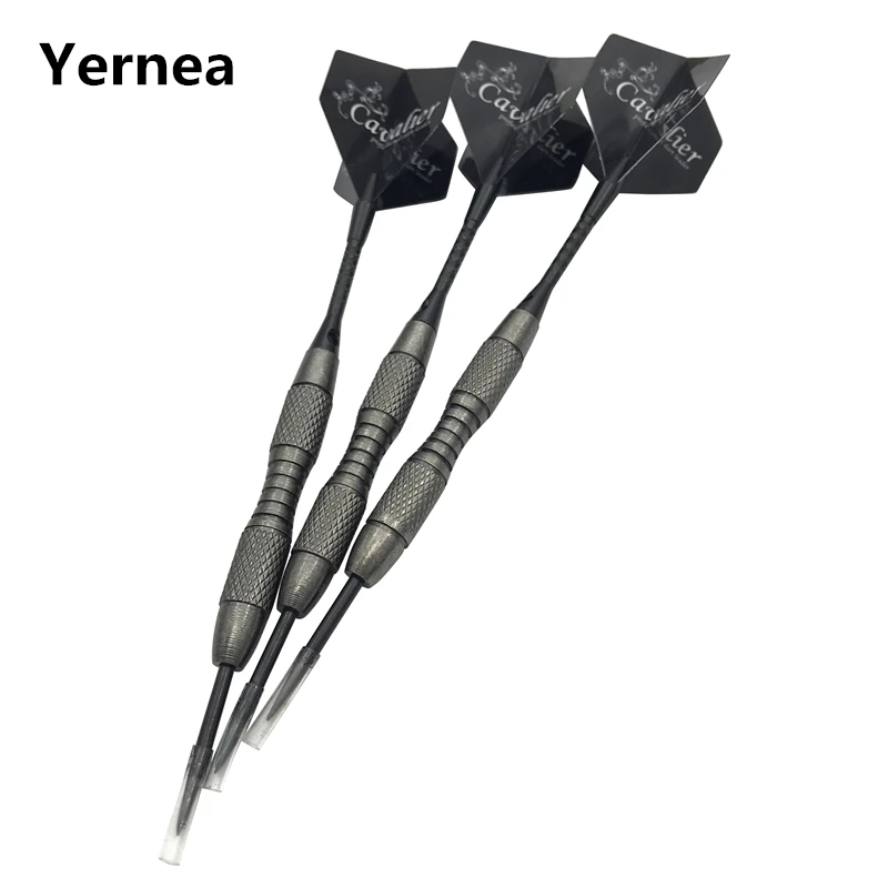 

Yernea New 3Pcs Hard Darts 20g Standard Steel Pointed Darts Tungsten Dart Barrel Aluminium Alloy Shafts Dart Wing