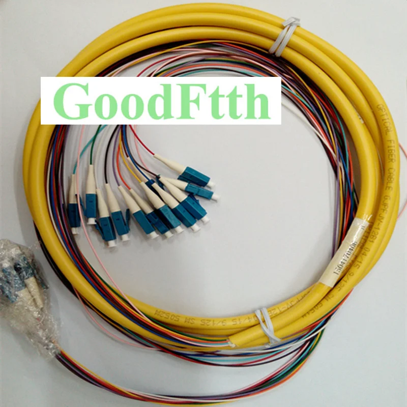 Patch Cord LC-LC UPC SM 12 Cores Fibers 0.9mm Distribution GoodFtth 10m 15m 20m 25m 30m 35m 40m 45m 50m 60m 70m 80m