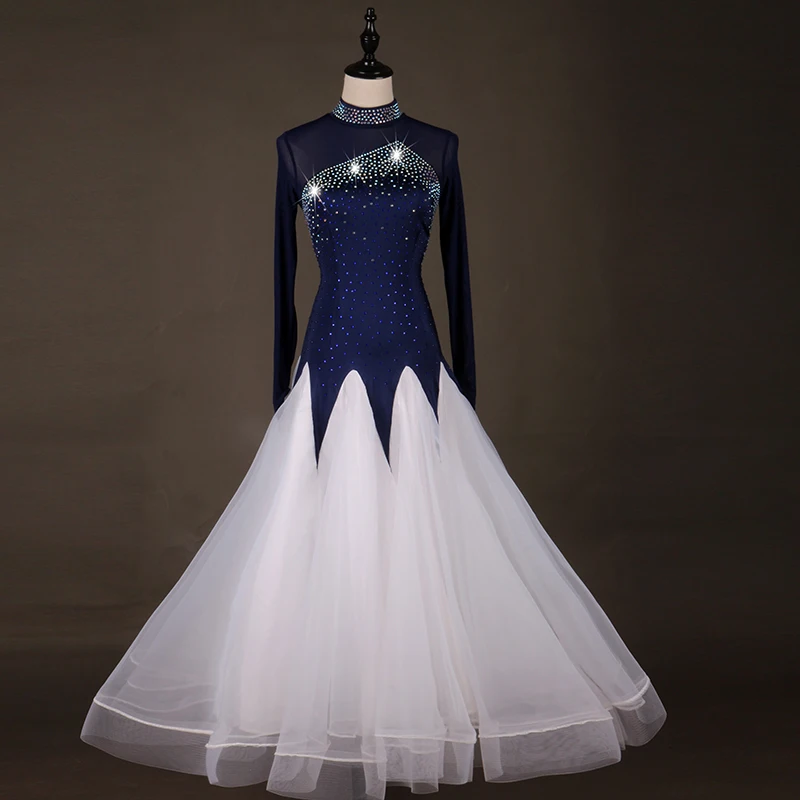 

2019 New Costume Sale Ballroom Dance Skirts Newest Design Woman Modern Waltz Tango Dress/standard Competition Dress MQ041