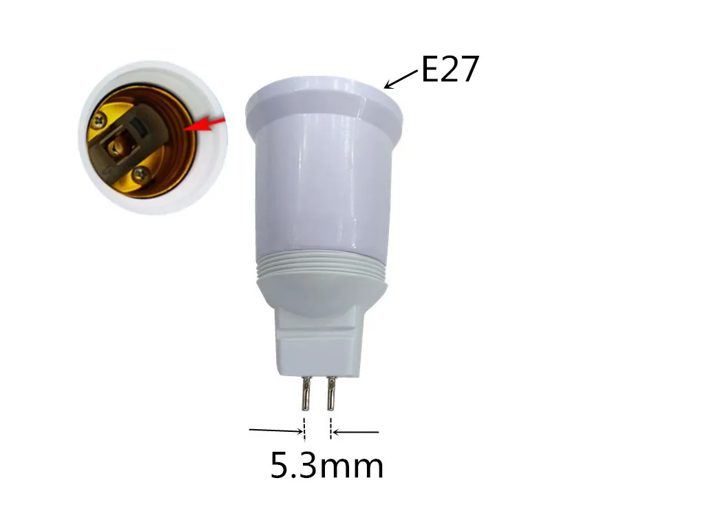 G5.3-E27 Lamp Holder Converter MR16 to E27 TO G5.3 TO E27 Lamp base MR16 turn to E27