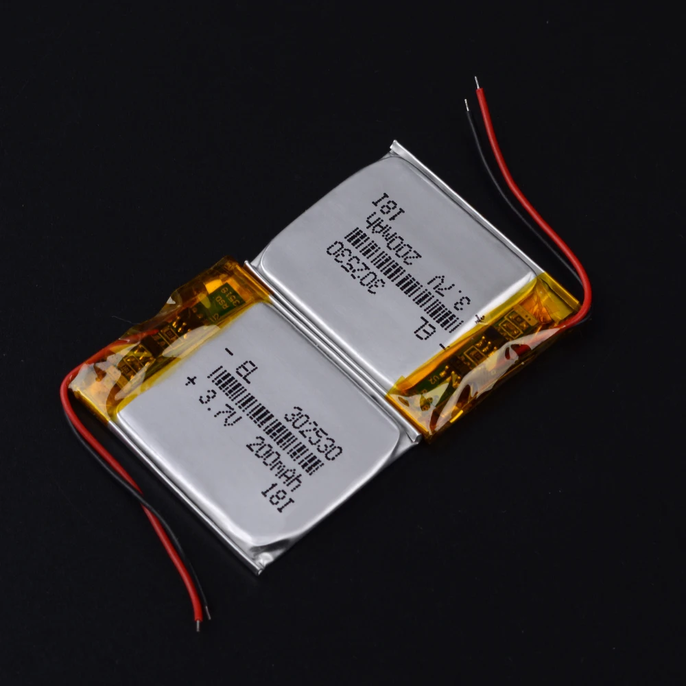 302530 3.7V 200M AH Baterai Lithium Polymer Mobil Perekam Video SHO-Saya A7 DVR