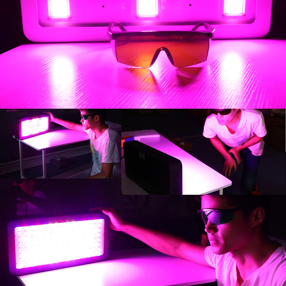 Professional LED Grow Light Room Glasses UV Polarizing Goggles for Grow Tent Greenhouse Hydroponics Plant Eye Protect Glasses