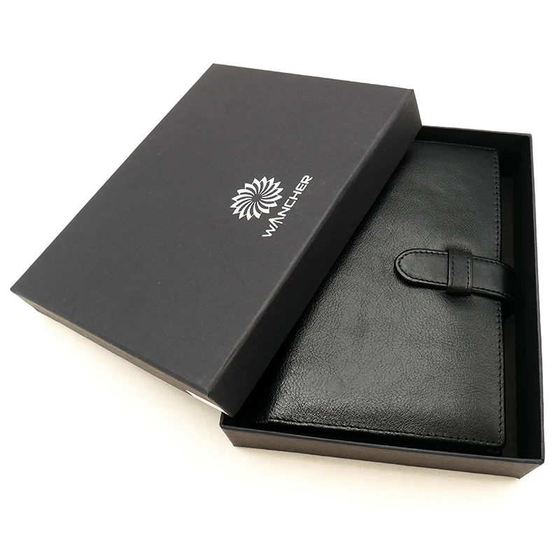 Wancher Stiftbeutel aus echtem Leder, Füllfederhalteretui, Rindsleder, Stiftehalter, Etui, Geschenkset, Stifttasche, Stiftaufbewahrung, Schreibwarenzubehör – Detail 17