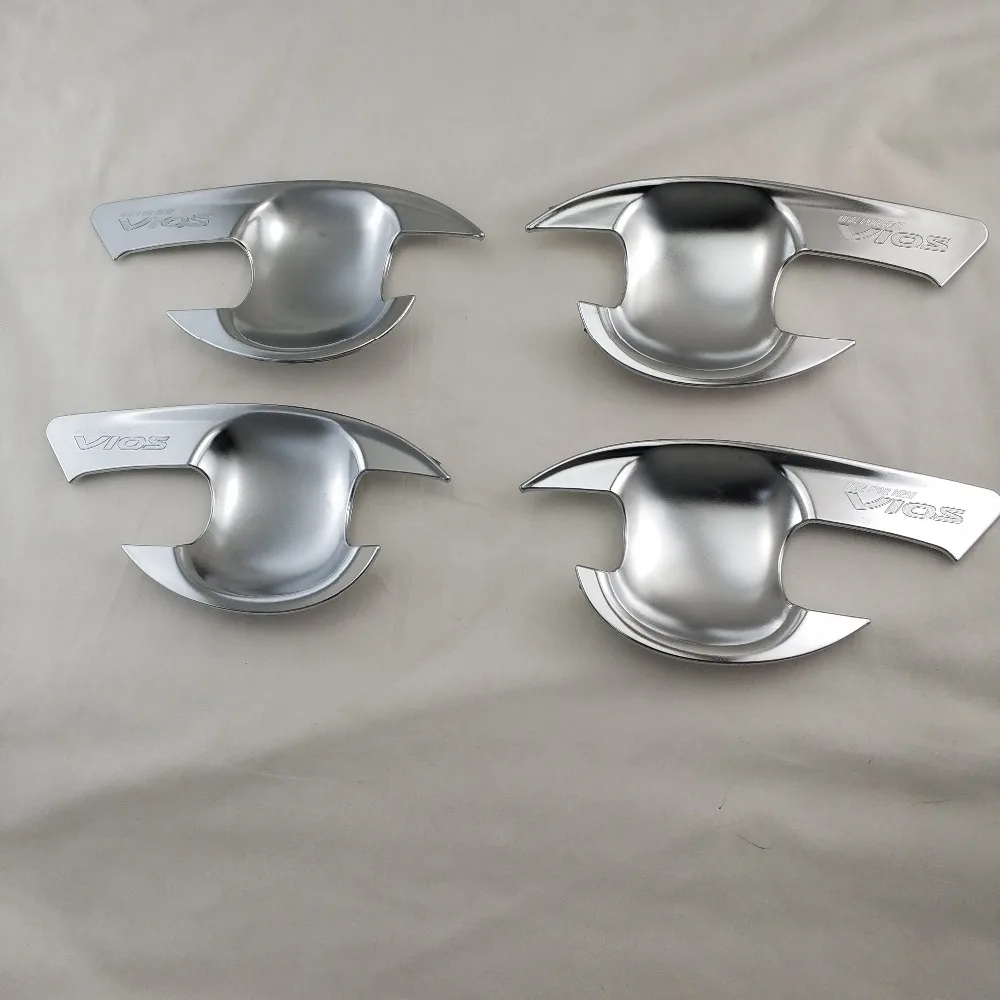 For Toyota Vios Yaris ATIV 2014 2015 2016 door handle bowl cover ABS Chrome Accessories Stickers Car Styling