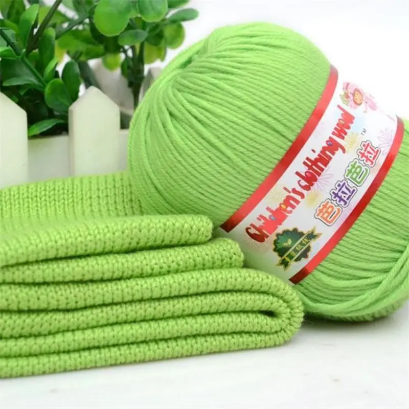 High quality 50g/ball 132 meters infant silk hand knitted cashmere yarn crochet yarn