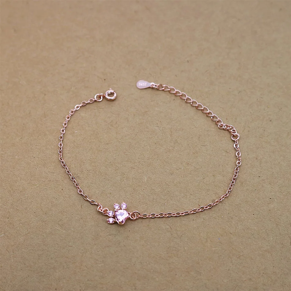 New Fashoin Bracelet Jewelry Tassut Cat Dog Paw Claw Bracelet Lovely Animal Bracelets for Women pulseras
