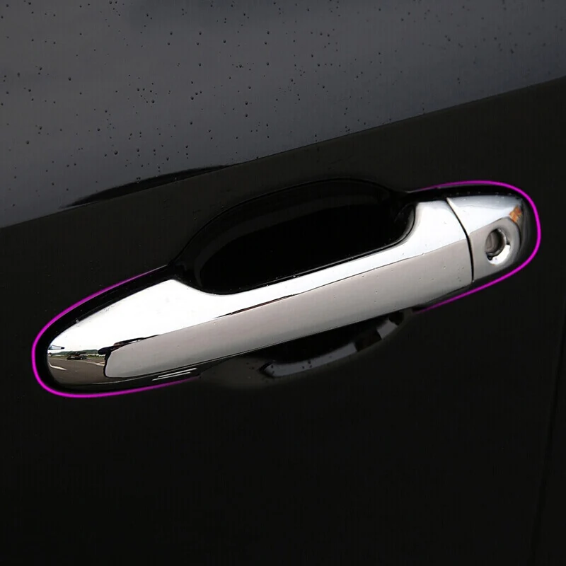 

ABS Chrome For Toyota Tacoma accessories 2015 2016 2017 2018 Car door protector Handle Decoration cover trim