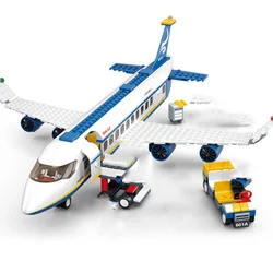 Small Size City Airplane Building Blocks  Air Bus Airplane Blocks Model Aircraft Planes DIY Figures Bricks Toys Gifts