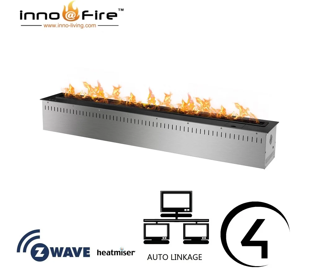 Inno living fire 60インチlarira bioetanol電気暖炉リモート