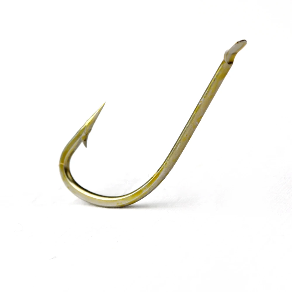 FTK Flatted Sharp Barbed Fishhook 100pcs/lot size1#-size10# Fishing Hook High Carbon Steel Fishhooks Tackle Outdoor Sports