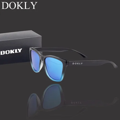 Imagen 2 del producto Dokly-Gafas de sol polarizadas para hombres y mujeres, cuadradas, reales
