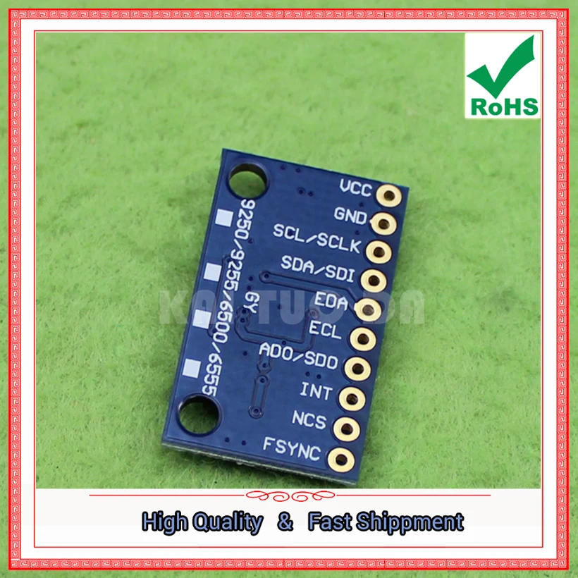 MPU-9250 GY-9250 9-Axis Sensor Module I2C / SPI Communication Module Board (C5B6)